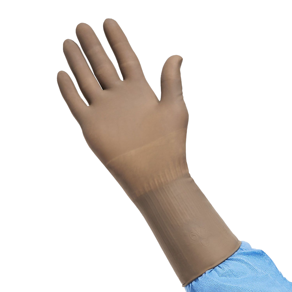 Protexis Synthetic Polyisoprene (PI) Orthopaedic Surgical Glove, Size 7.0 Brown 12" (30.5 cm) Length