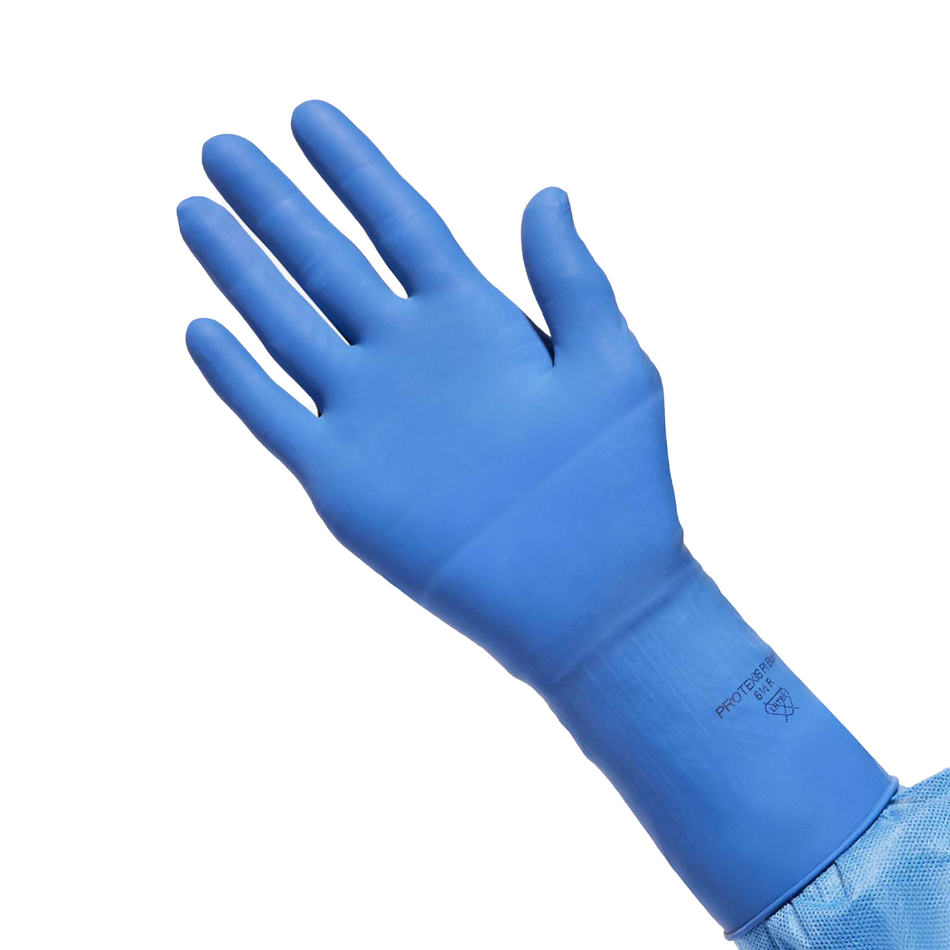 Protexis Synthetic Polyisoprene (PI) with Neu-Thera Emollient Coating Surgical Glove, Size 9.0 Blue 11.8" (30 cm) Length