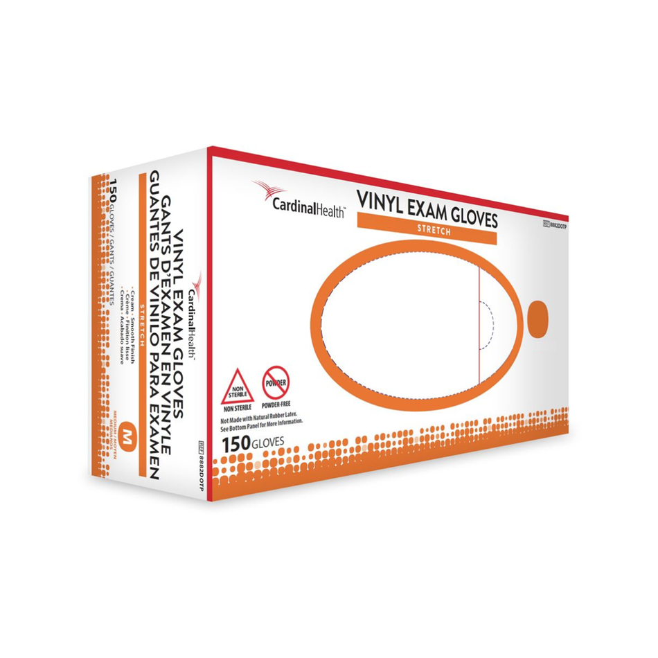Stretch Vinyl Exam Gloves Powder-Free, Size X-Large Non-Sterile