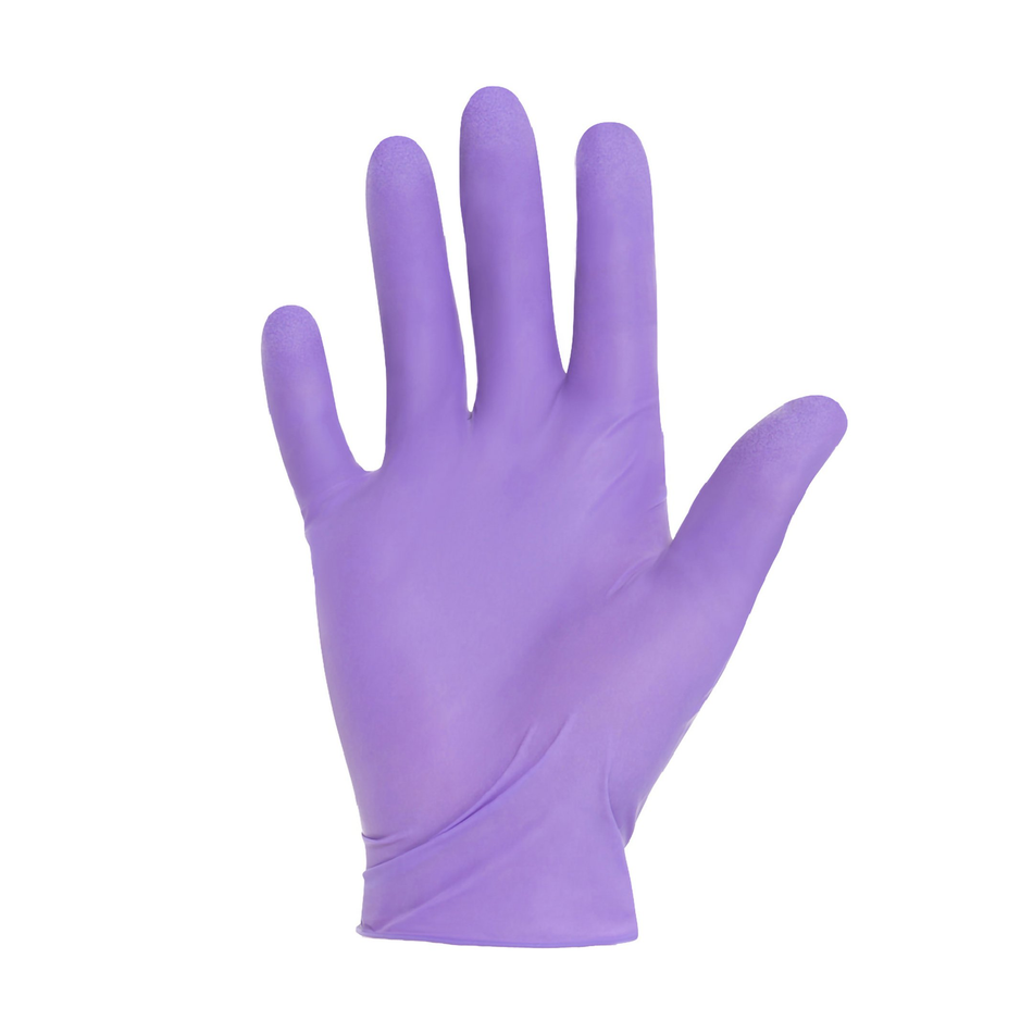 Halyard Purple Sterile Nitrile Exam Gloves, Powder-Free 9.5" Cuff, Size S (Single Packs)