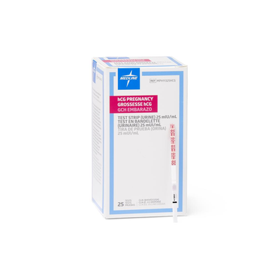 hCG Pregnancy Test Strips, Urine, 25 mIU/mL