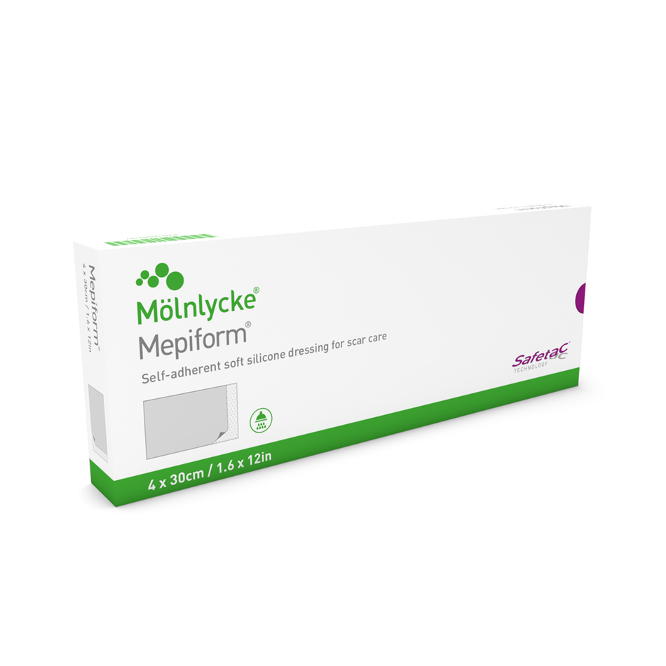 Mepiform Self-Adherent Dressing for Scar Management, 1.6" x 12" (4 x 30 cm)