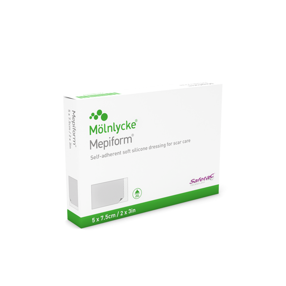 Mepiform Self-Adherent Dressing for Scar Management, 2" x 3" (5 x 7.5 cm)