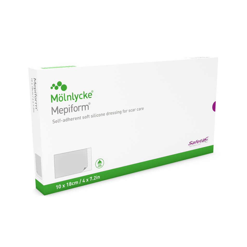 Mepiform Self-Adherent Dressing for Scar Management, 4" x 7" (10 x 18 cm)