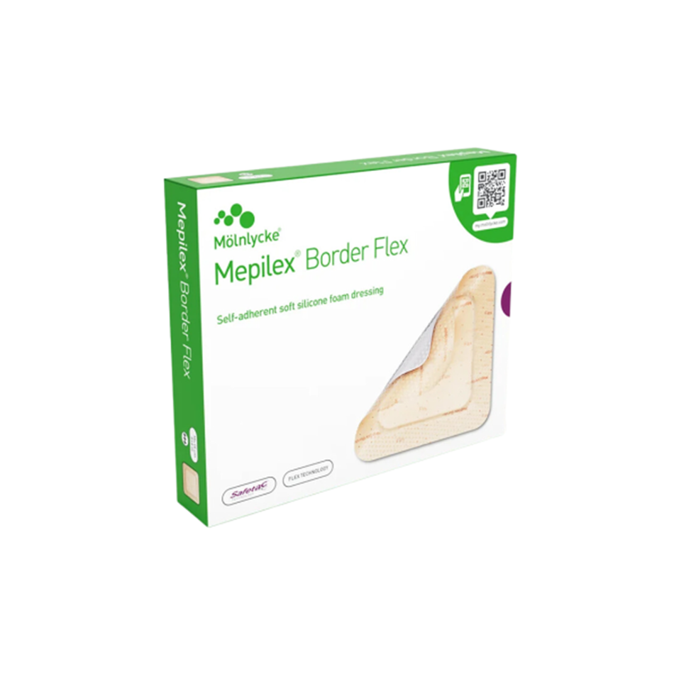 Mepilex Border Flex Silicone Foam Dressing, 4" x 8" (10 x 20 cm)