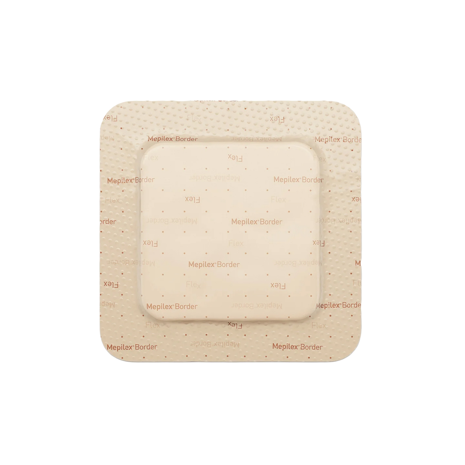 Mepilex Border Flex Silicone Foam Dressing, 3" x 3" (7.5 x 7.5 cm)