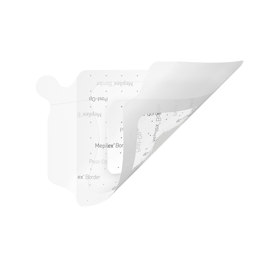 Mepilex Border Post-Op Surgical Dressing, 3.5" x 4" (9 x 10 cm)