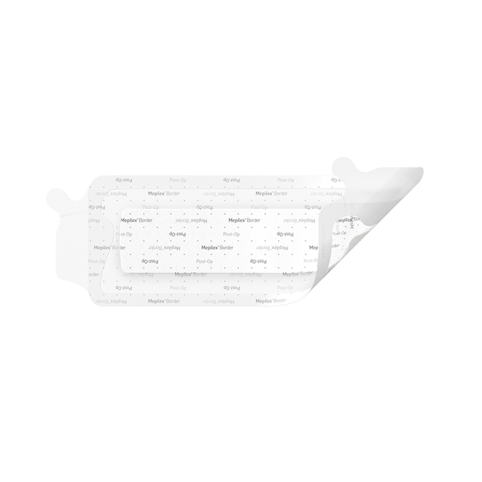 Mepilex Border Post-Op Surgical Dressing, 4" x 10" (10 x 25 cm)