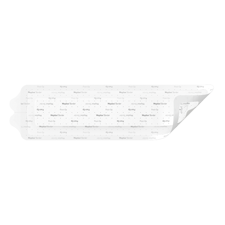 Mepilex Border Post-Op Surgical Dressing, 4" x 14" (10 x 35 cm)