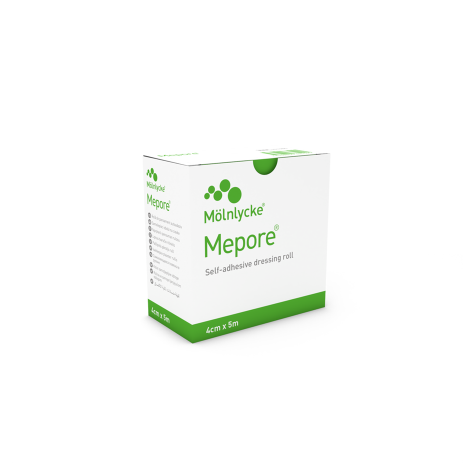 Mepore Non-Sterile Plaster Rolls, 1.6" x 5.5 yd (4 cm x 5 m)