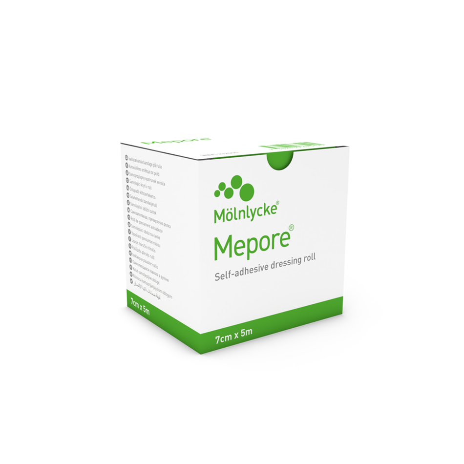 Mepore Non-Sterile Plaster Rolls, 2.75" x 5.5 yd (7 cm x 5 m)