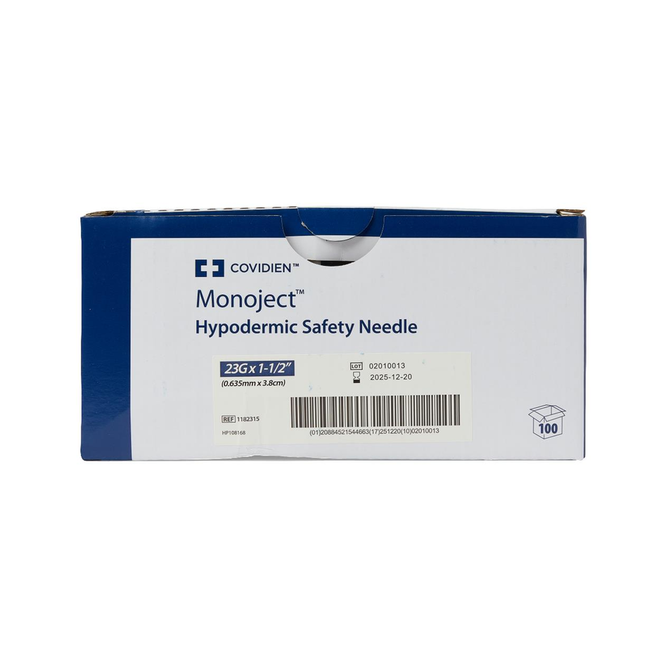 Monoject Hypodermic Safety Needle, 23G x 1-1/2"