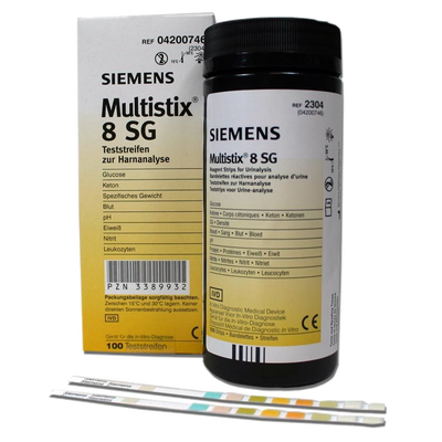 Multistix 8 SG Urine Test Strips