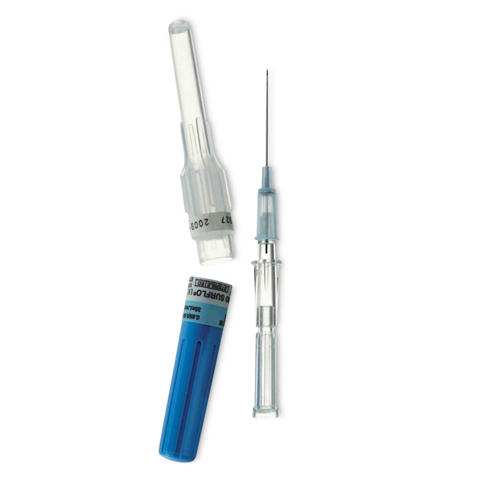 Surflo ETFE Teflon IV Catheter, 16G x 2-1/2" Gray Hub