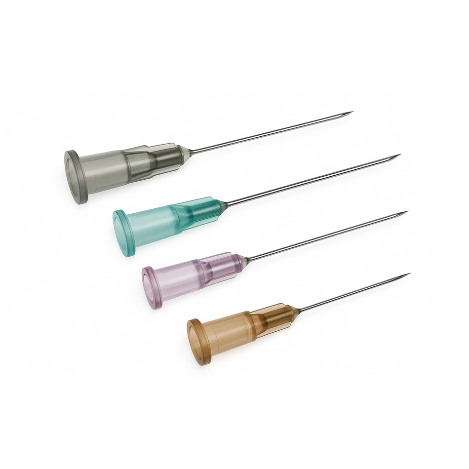 Terumo Regular Wall Hypodermic Needle, 30G x 1/2" Yellow Hub