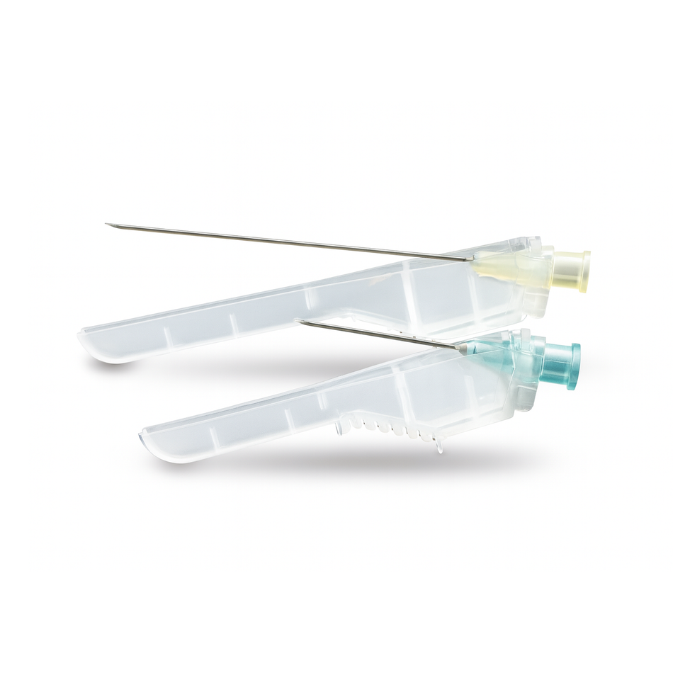 SurGuard3 Safety Hypodermic Needle, 22G x 1"