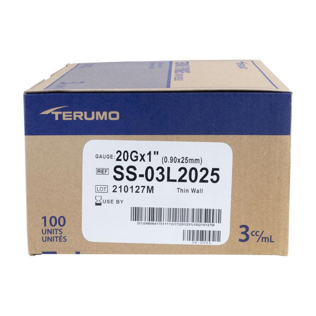 Terumo SurGuard3 Hypodermic Syringes with Safety Needle Box/100